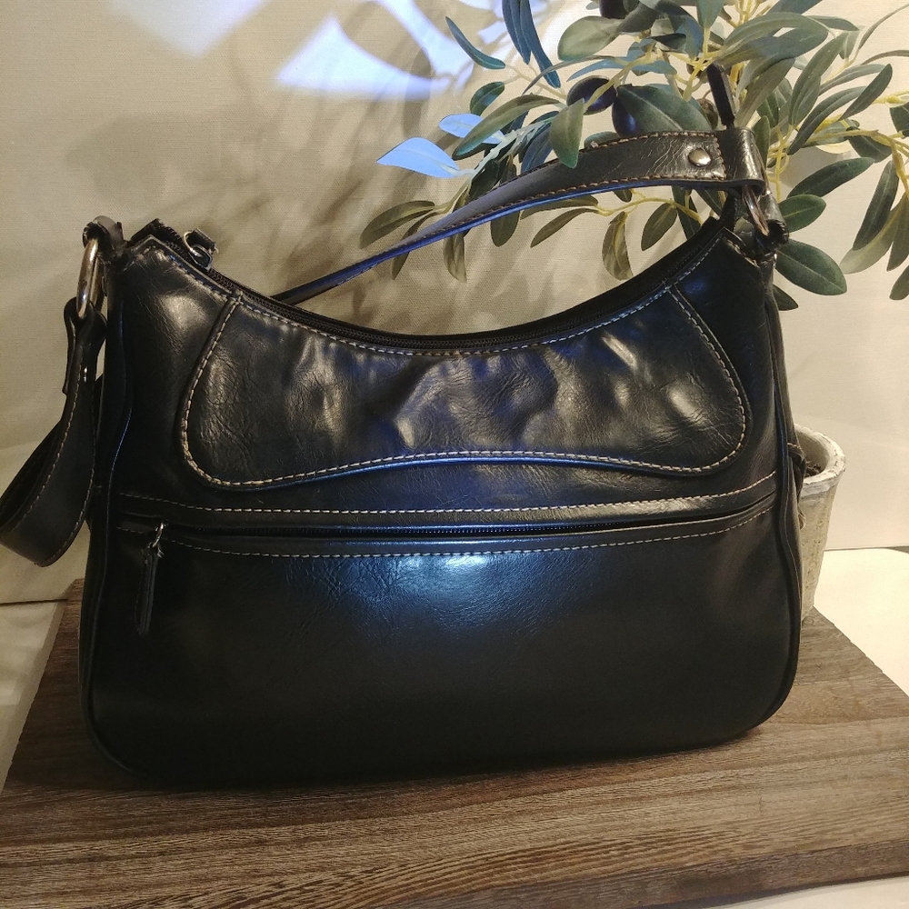 Nine & Company Black Bag Side Chain Detail VTG
